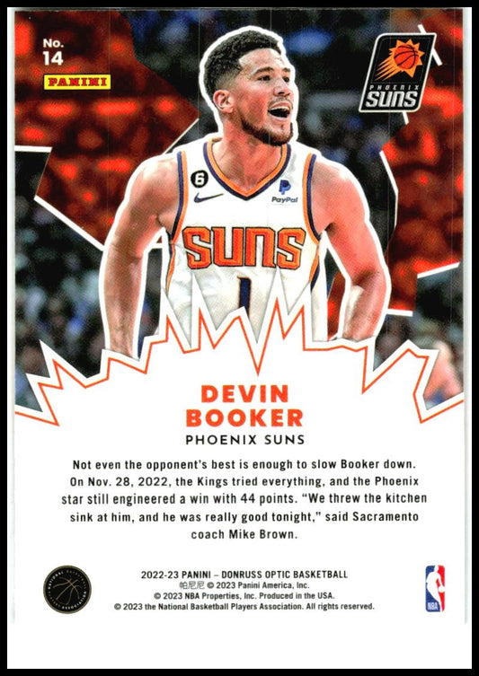 2022-23 Donruss Optic My House #14 Devin Booker Phoenix Suns
