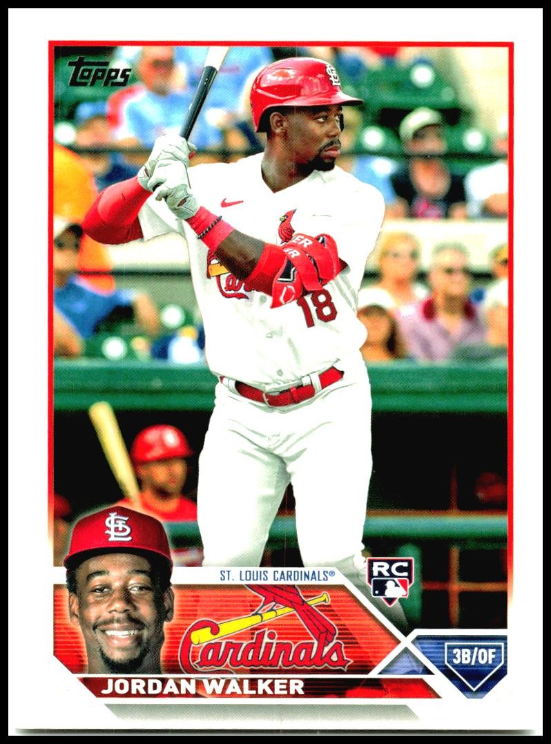 2023 Topps #344 Jordan Walker Rookie St. Louis Cardinals