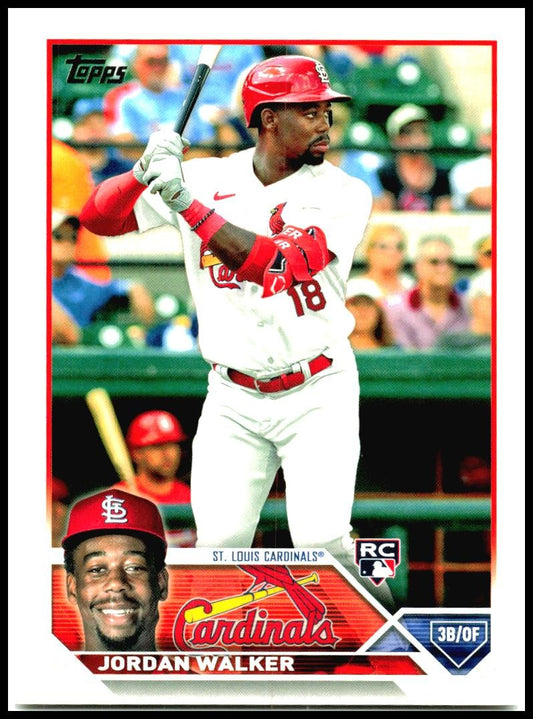 2023 Topps #344 Jordan Walker Rookie St. Louis Cardinals