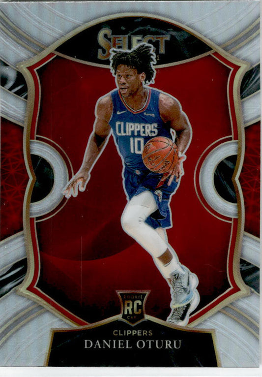2020-21 Panini Select Silver #93 Daniel Oturu Los Angeles Clippers