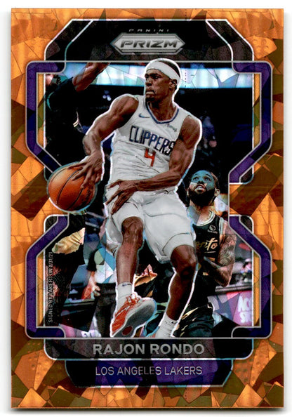 2021-22 Panini Prizm Orange Ice Prizm Rajon Rondo Los Los Angeles Clippers #104
