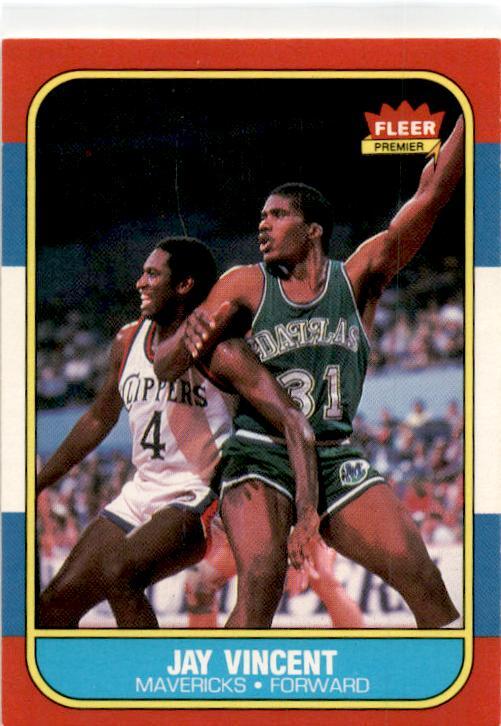 1986-87 Fleer #118 Jay Vincent Rookie Dallas Mavericks