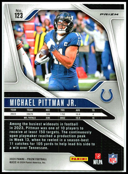 2024 Panini Prizm Silver #123 Michael Pittman Jr. Indianapolis Colts