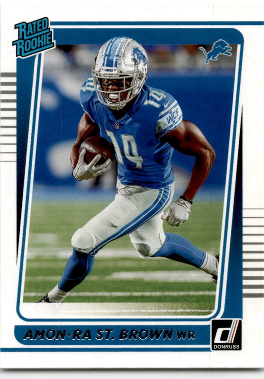 2021 Donruss #284 Amon-Ra St. Brown Rookie Detroit Lions