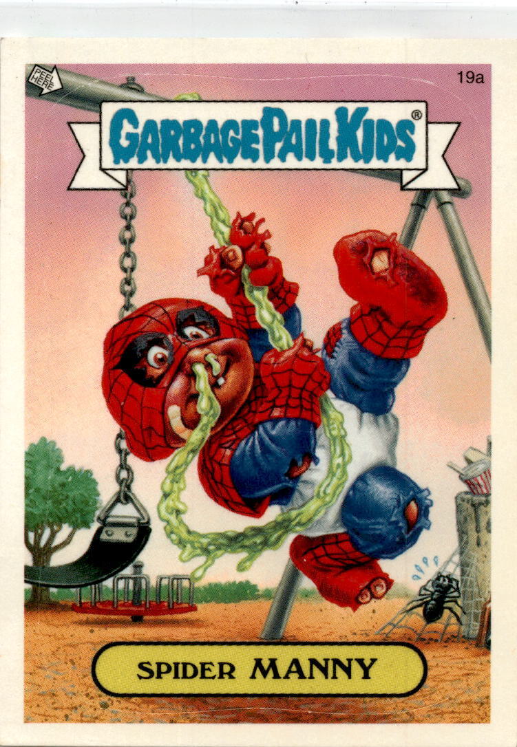 2004 Topps Garbage Pail Kids All-New Series 2 Spider Manny #19a