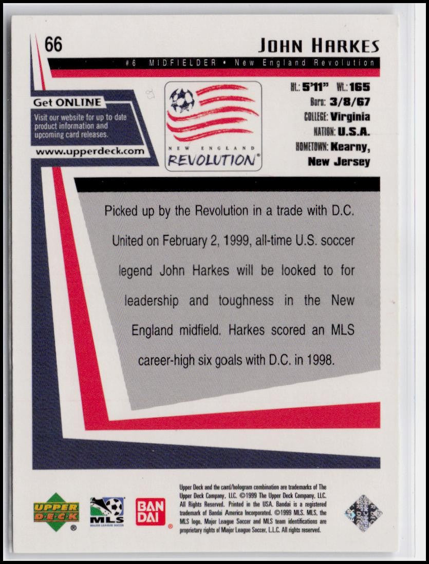 1999 Upper Deck MLS #66 John Harkes
