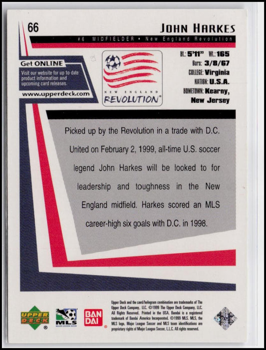 1999 Upper Deck MLS #66 John Harkes