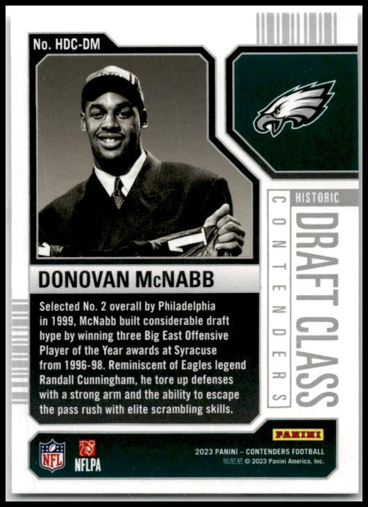 2023 Contenders Historic Draft Class Contenders #HDC-DM Donovan McNabb Egales