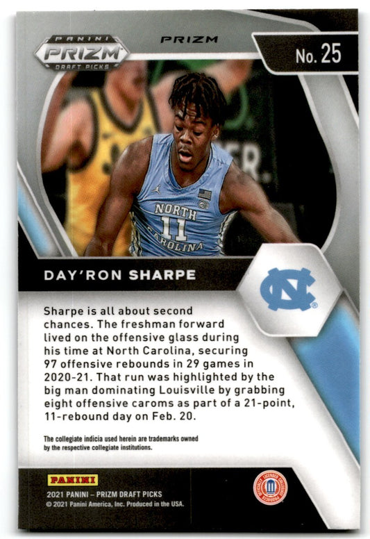 2021-22 Red White & Blue Prizm Day'Ron Sharpe Brooklyn Nets #25