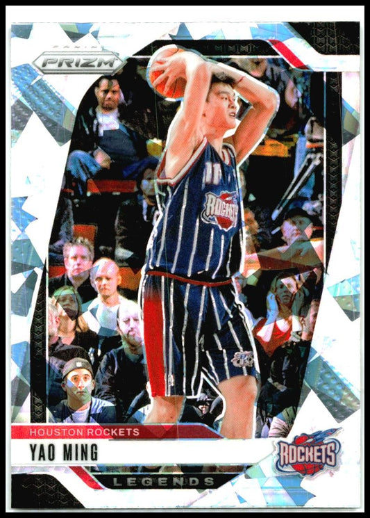 2024-25 Panini Prizm Prizms Ice #284 Yao Ming Houston Rockets