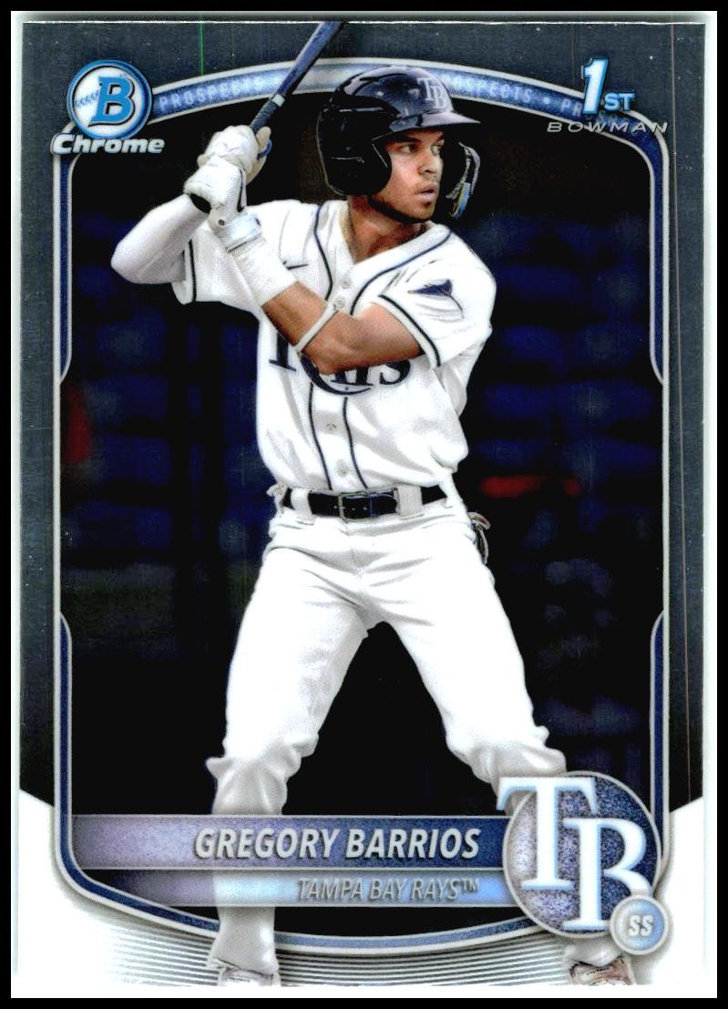 2025 Bowman Chrome Prospects #BCP-7 Gregory Barrios Tampa Bay Rays