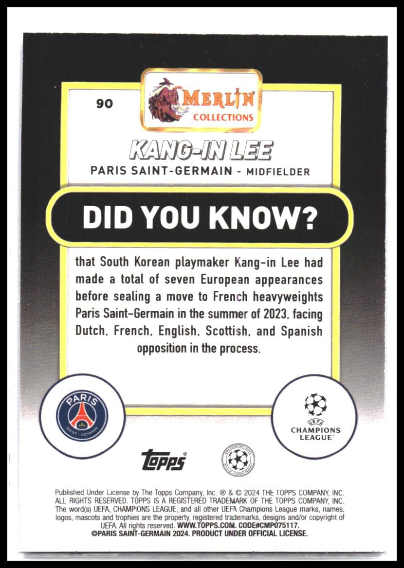 2023-24 Merlin UEFA Club Competitions #90 Kang-in Lee