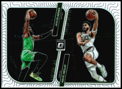 2023-24 Donruss Optic Optical Illusions #2 Jaylen Brown / Jayson Tatum Celtics