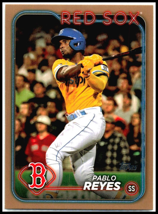 2024 Topps Gold #594 Pablo Reyes #/2024 Boston Red Sox