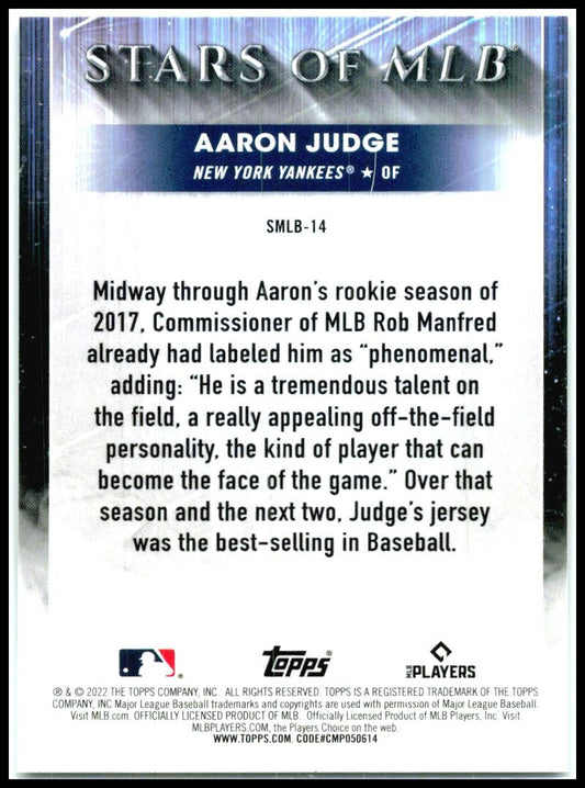 2022 Topps Stars of MLB #SMLB-14 Aaron Judge New York Yankees