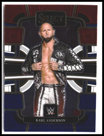 Karl Anderson #64 2024 Panini Select WWE Red and Blue