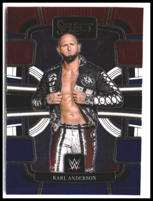Karl Anderson #64 2024 Panini Select WWE Red and Blue
