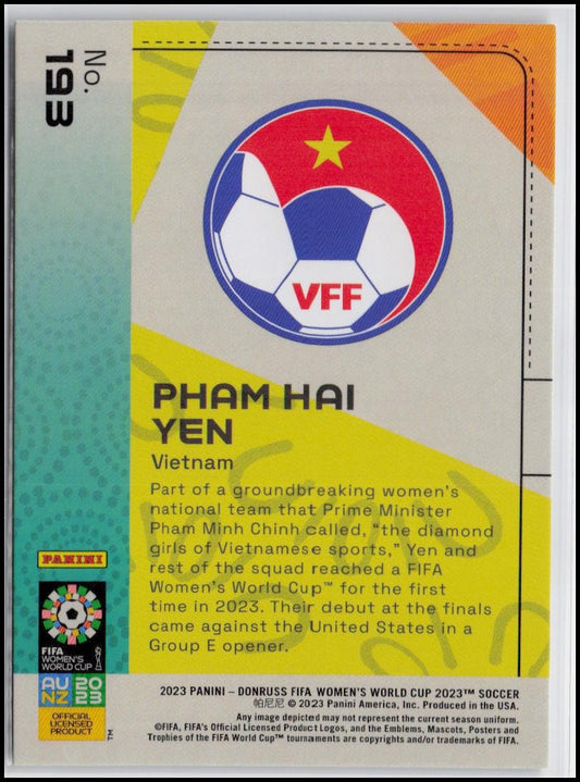 2023 Donruss FIFA Women's World Cup #193 Pham Hai Yen