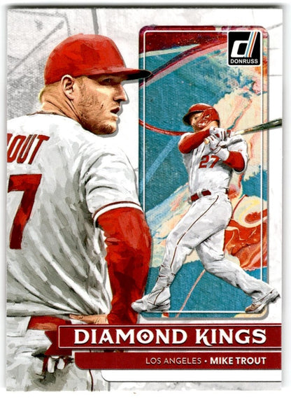 2022 Donruss Diamond Kings Mike Trout Los Angeles Angels #14