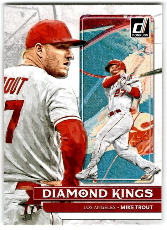 2022 Donruss Diamond Kings Mike Trout Los Angeles Angels #14