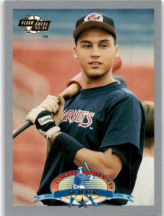 1993-94 Fleer Excel League Leaders #10 Derek Jeter Greensboro Hornets