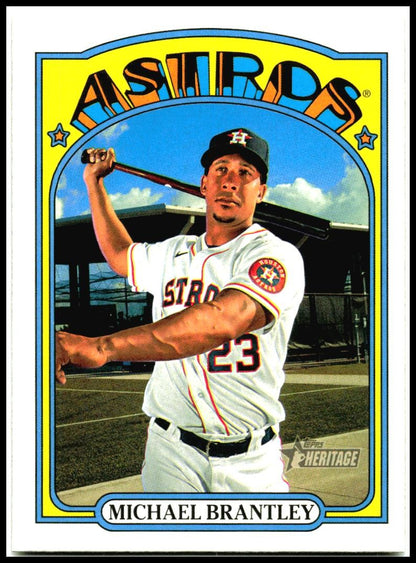 2021 Topps Heritage #54 Michael Brantley Houston Astros
