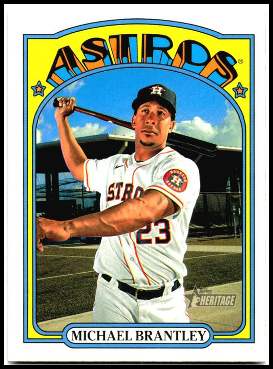 2021 Topps Heritage #54 Michael Brantley Houston Astros