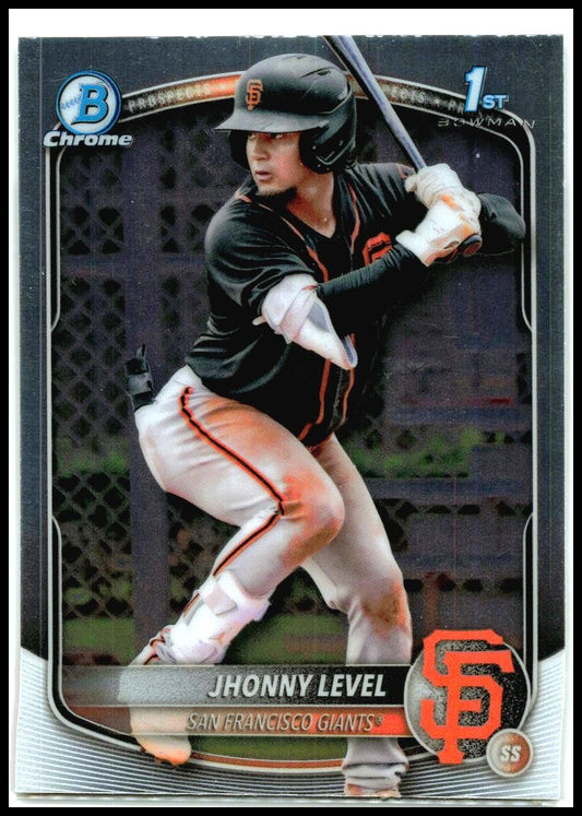 2025 Bowman Chrome Prospects #BCP-147 Jhonny Level San Francisco Giants