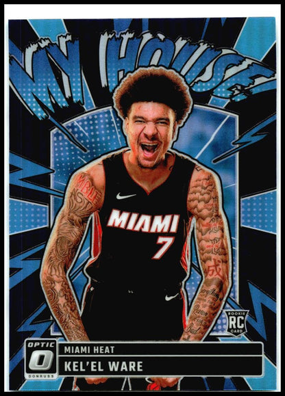 2024-25 Donruss Optic My House Purple #11 Kel'el Ware Miami Heat