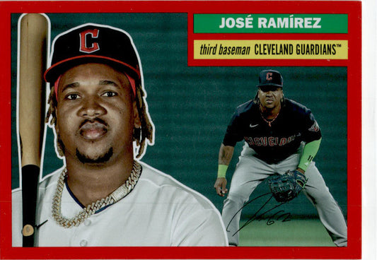 2023 Topps Archives Red Hot Foil #9 José Ramírez Cleveland Guardians /50