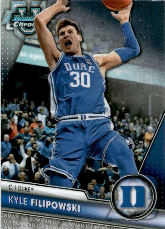 2023-24 Bowman University Chrome #23 Kyle Filipowski Duke Blue Devils