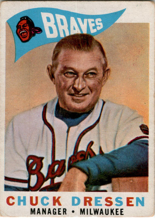 1960 Topps #213 Chuck Dressen Milwaukee Braves