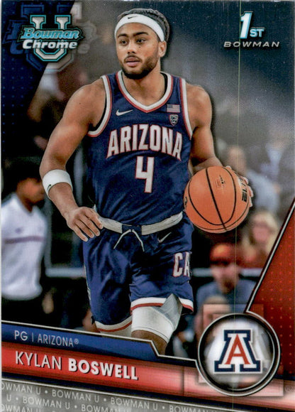 2023-24 Bowman University Chrome #3 Kylan Boswell Arizona Wildcats