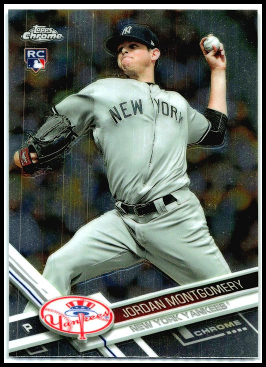 2017 Topps Chrome #24 Jordan Montgomery Rookie New York Yankees