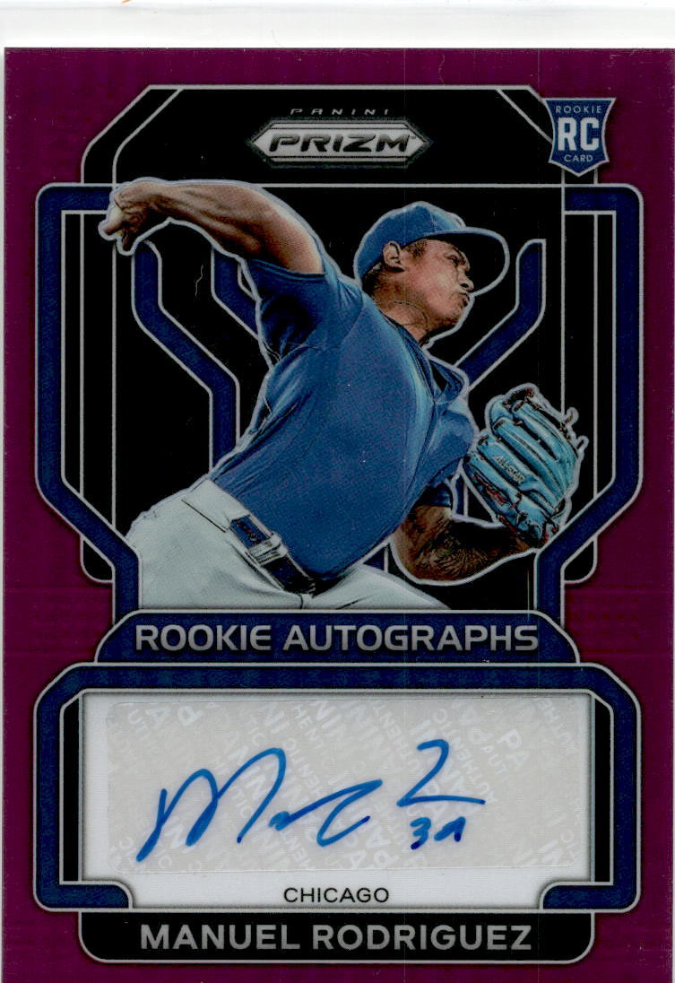 2022 Panini Prizm #RA-MR Manuel Rodriguez Auto Tampa Bay Devil Rays /50