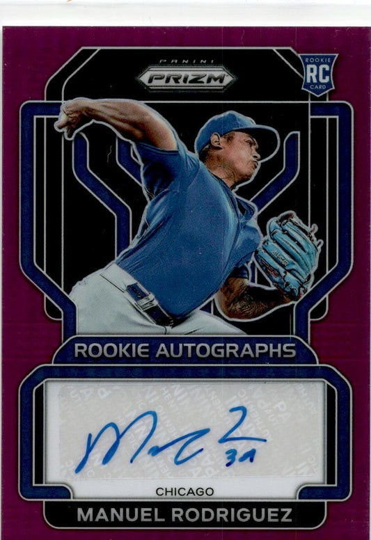 2022 Panini Prizm #RA-MR Manuel Rodriguez Auto Tampa Bay Devil Rays /50