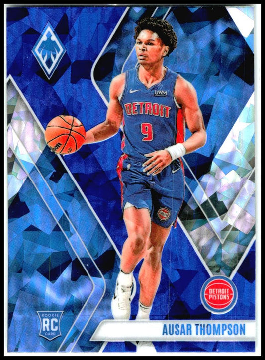 2023-24 Panini Phoenix Phoenix Blue Ice #292 Ausar Thompson Rookie Detroit