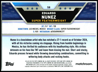 2024 Topps Chrome Boxing #58 Eduardo Nunez