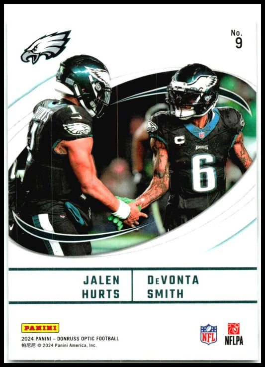 2024 Donruss Optic Best Tuddys Purple Stars #9 DeVonta Smith / Jalen Hurts