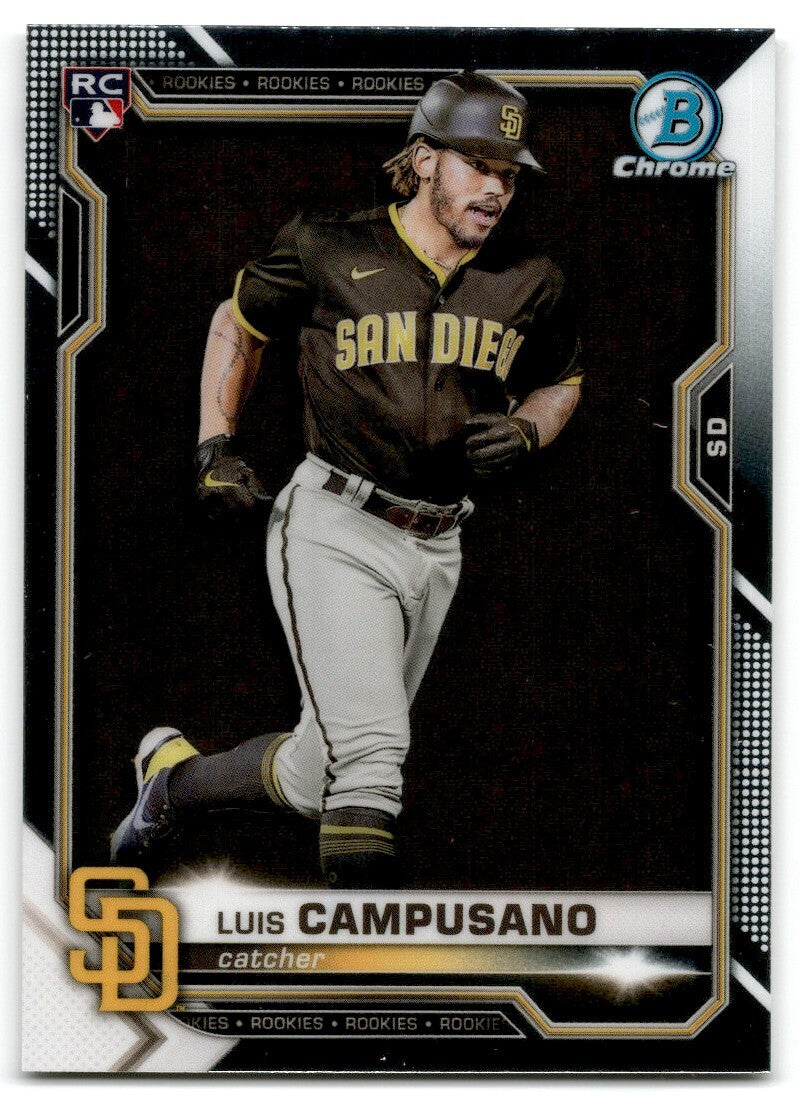 2021 Bowman Chrome Luis Campusano Rookie San Diego Padres #37