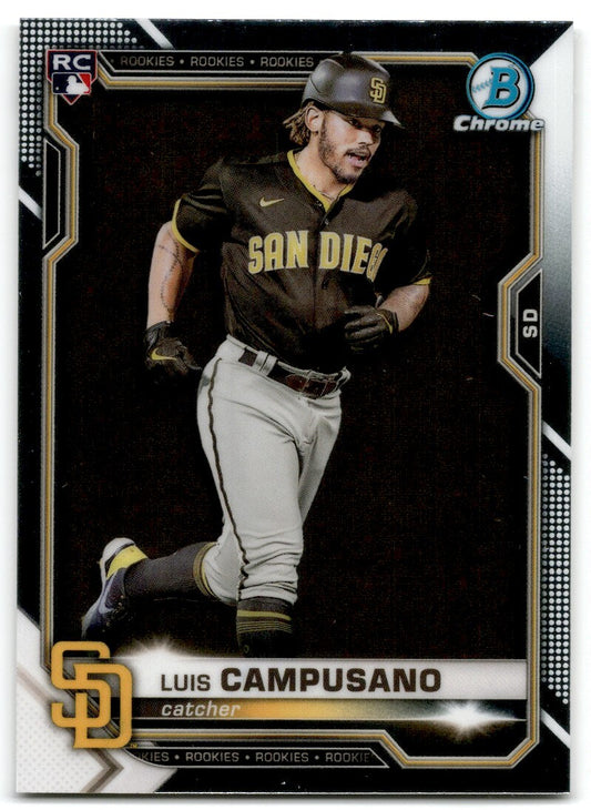 2021 Bowman Chrome Luis Campusano Rookie San Diego Padres #37