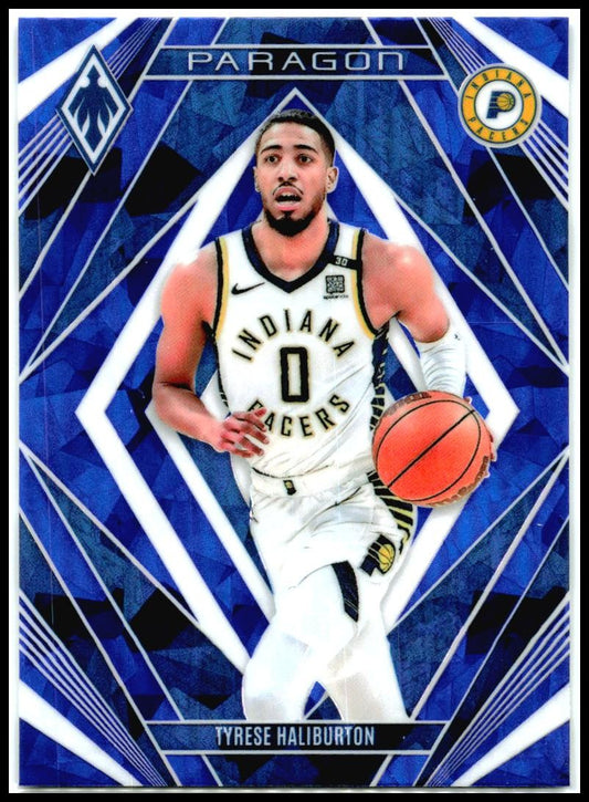 2023-24 Panini Phoenix Paragon Phoenix Blue Ice #25 Tyrese Haliburton Pacers