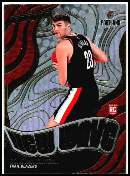2024-25 Panini Revolution New Wave #19 Donovan Clingan Portland Trail Blazers