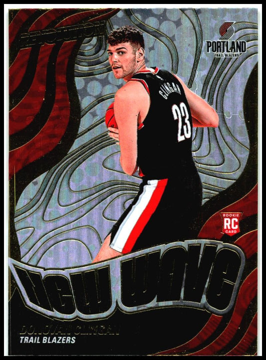 2024-25 Panini Revolution New Wave #19 Donovan Clingan Portland Trail Blazers