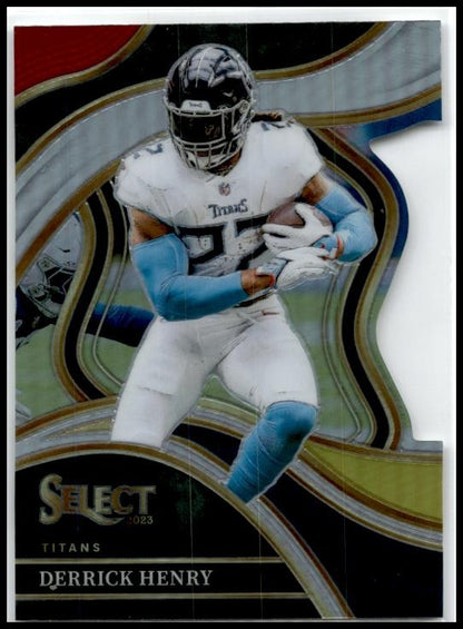 2023 Panini Select Red and Yellow Prizms Die Cuts #276 Derrick Henry Titans