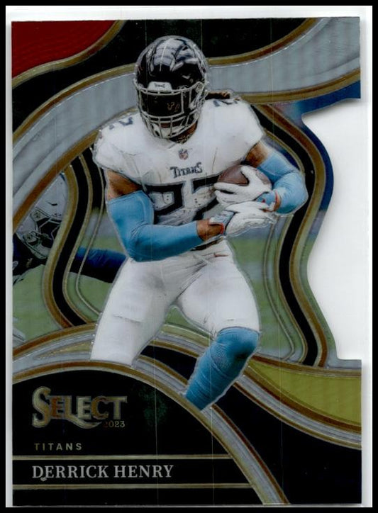 2023 Panini Select Red and Yellow Prizms Die Cuts #276 Derrick Henry Titans