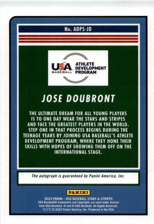 2023 Stars & Stripes #ADPS-JD Jose Doubront Auto