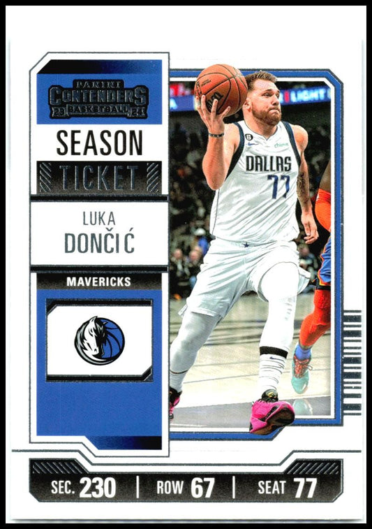 2023-24 Panini Contenders Season Ticket Retail #61 Luka Doncic Dallas Mavericks