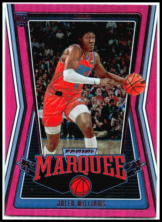 2022-23 Panini Chronicles Pink #252 Jalen Williams Rookie Oklahoma City Thunder