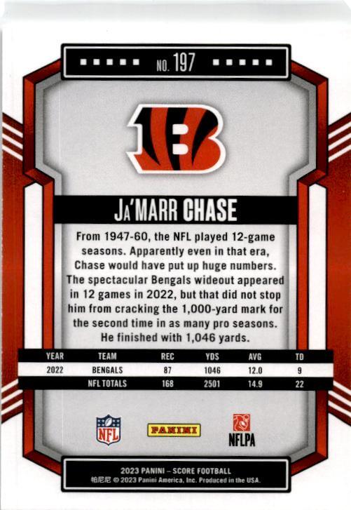 2023 Score #197 Ja'Marr Chase Cincinnati Bengals